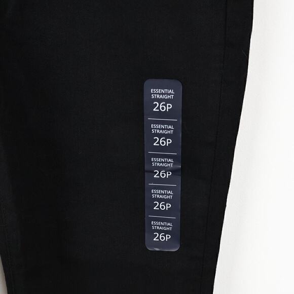 J. Crew Petite Essential Straight Jean All-day Stretch Black Size 26 Petite NWT - Picture 3 of 7